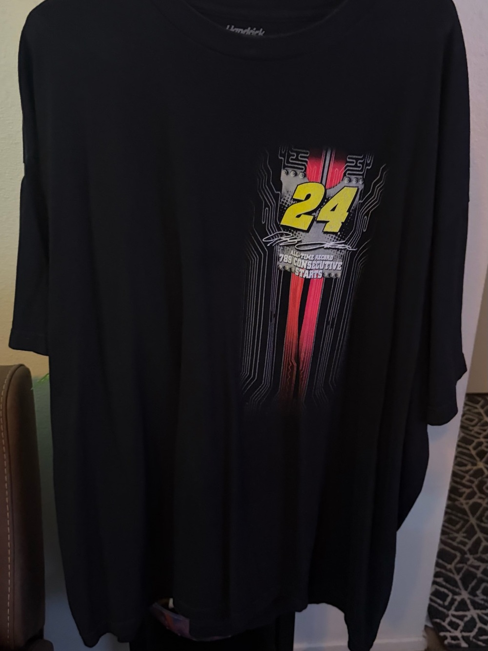 Men's Vintage Jeff Gordon Black '24' Graphic Racing Tee